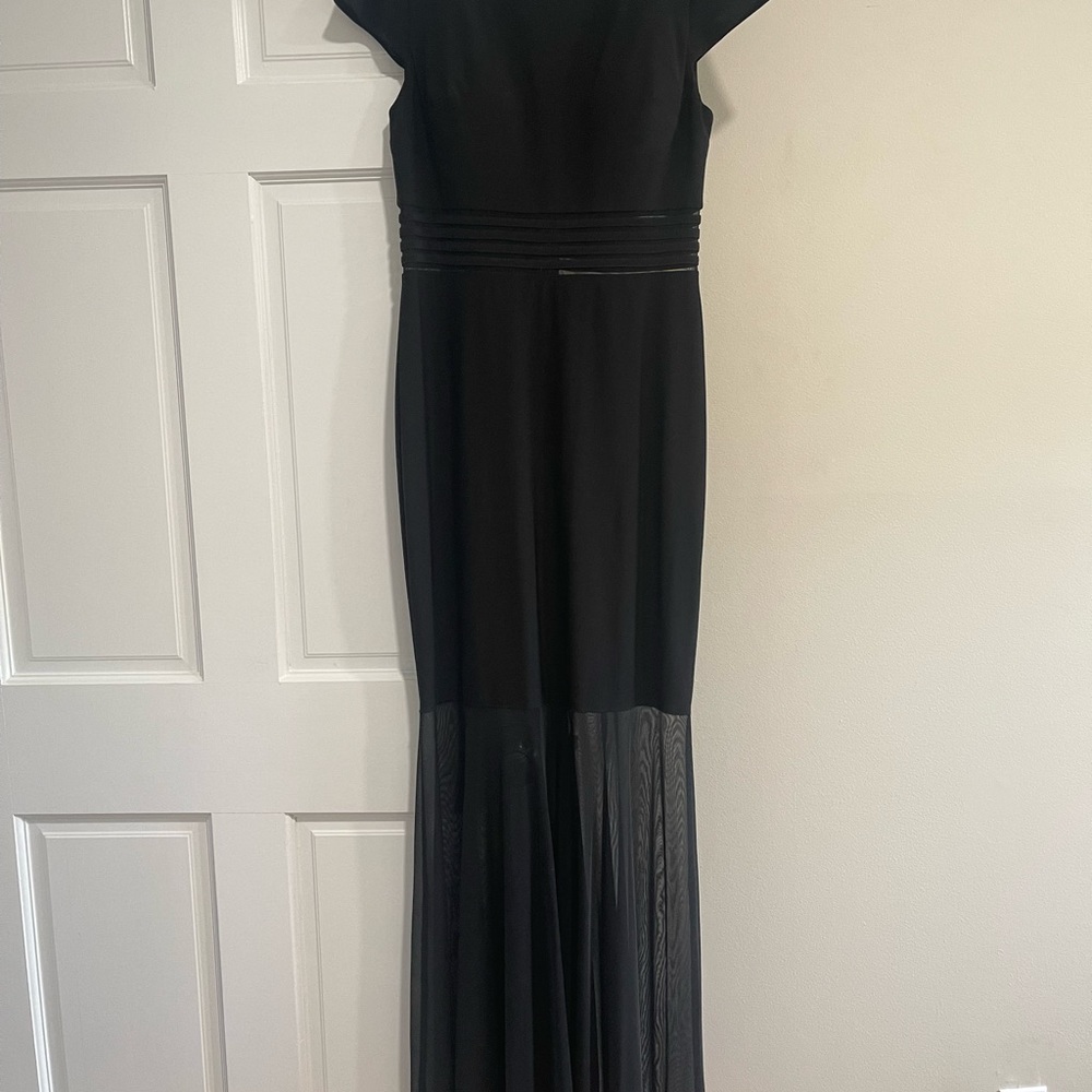 NW Nightway Womens Size: 8 
Black chiffon illusion dress 
Worn once. Like new*